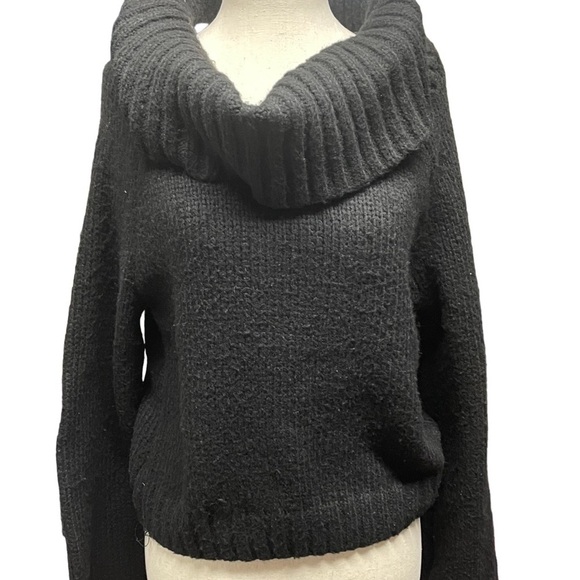 No Boundaries Black Cowl Neck Sweater - Picture 2 of 9
